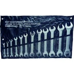 Jeu 12 Cles Double Fourche Dt Vrac DRAKKAR TOOLS - 12180