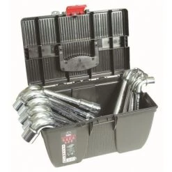 10 CLES PIPES 6/6 CV DEBOUCH.22 A 32MM *DT* + BOITE PLASTQUE- 12279DRAKKAR TOOLS