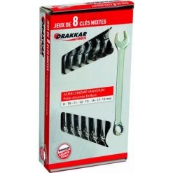 Jeu 8 Cles 8 A 19mm Full Polish Dt DRAKKAR TOOLS - 13907