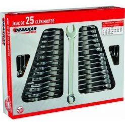 25 Cles Mixtes 6 DRAKKAR TOOLS - 13916