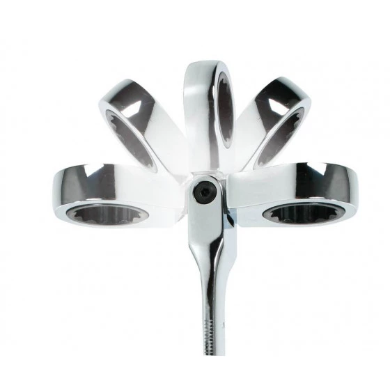 CLE MIXTE A CLIQUET ARTICULEE DE 19 SAM OUTILLAGE - 50CT19 4 CLE MIXTE A CLIQUET ARTICULEE DE 19 SAM OUTILLAGE - 50CT19 – Image 2