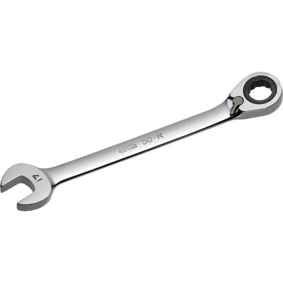 CLE MIXTE A CLIQUET AVEC SYSTEME STOP+ 11 MM SAM OUTILLAGE - 50R11 3 CLE MIXTE A CLIQUET AVEC SYSTEME STOP+ 11 MM SAM OUTILLAGE - 50R11