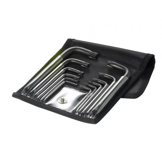 JEU DE 12 CLES MALES COUDEES TORX EN TROUSSE SAM OUTILLAGE - 66TR12 3 JEU DE 12 CLES MALES COUDEES TORX EN TROUSSE SAM OUTILLAGE - 66TR12