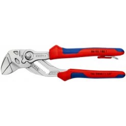 Pince Cle 180mm Chrome Bimat Antichute KNIPEX - 86 05 180 T BK