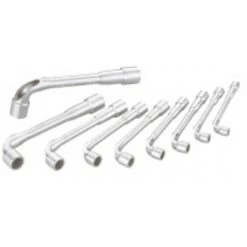 JEU DE 9 CLÉS À  PIPE SAM OUTILLAGE DÉBOUCHÉES 6/6 PANS POLIE 8 A 19 MM - 94-SDJ9