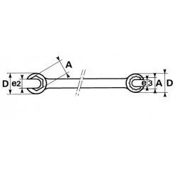CLE A TUYAUTER 10X11MM SAM OUTILLAGE - 104H10X11 -Clés de serrage Soldes 2022 s 104 H ... 01 2