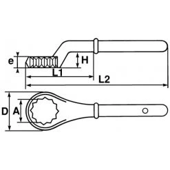CLE POLYGONALE CONTRE-COUDEE GROS EFFORT 27 MM SAM OUTILLAGE - 10927 5 CLE POLYGONALE CONTRE-COUDEE GROS EFFORT 27 MM SAM OUTILLAGE - 10927 -Clés de serrage Soldes 2022 s 109 ... 01 1
