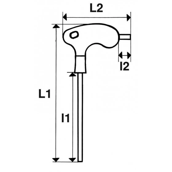 CLE MALE POIGNEE EN T TORX T15 SAM OUTILLAGE - 66PTX15FME 4 CLE MALE POIGNEE EN T TORX T15 SAM OUTILLAGE - 66PTX15FME – Image 2
