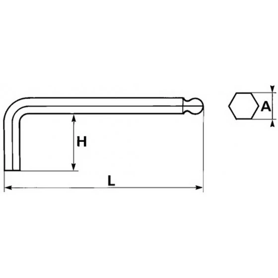 CLE MALE 6 PANS A TETE SPHERIQUE 6 MM SAM OUTILLAGE - 67A6 4 CLE MALE 6 PANS A TETE SPHERIQUE 6 MM SAM OUTILLAGE - 67A6 – Image 2