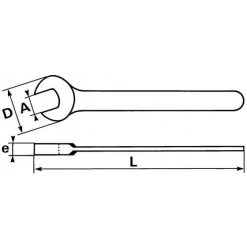 CLE A FOURCHE PUISSANTE DE 27 MM SAM OUTILLAGE - 6927 -Clés de serrage Soldes 2022 s 69 ... 01 16