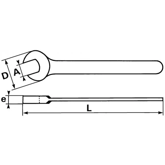 CLE A FOURCHE PUISSANTE 58 MM SAM OUTILLAGE - 6958 4 CLE A FOURCHE PUISSANTE 58 MM SAM OUTILLAGE - 6958 – Image 2