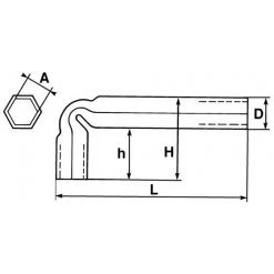 CLE EN TUBE COUDEE 11 MM SAM OUTILLAGE - 8611 -Clés de serrage Soldes 2022 s 86 ... 01 9