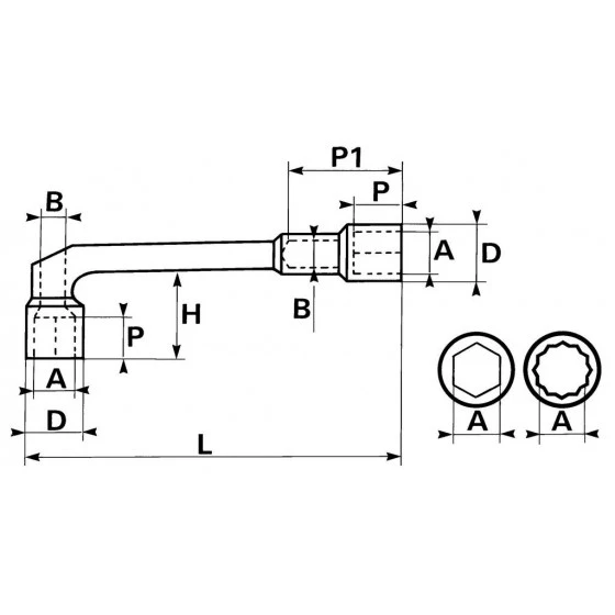 CLE A PIPE DEBOUCHEE 6/6 PANS 21 MM SAM OUTILLAGE - 94SD21 4 CLE A PIPE DEBOUCHEE 6/6 PANS 21 MM SAM OUTILLAGE - 94SD21 – Image 2