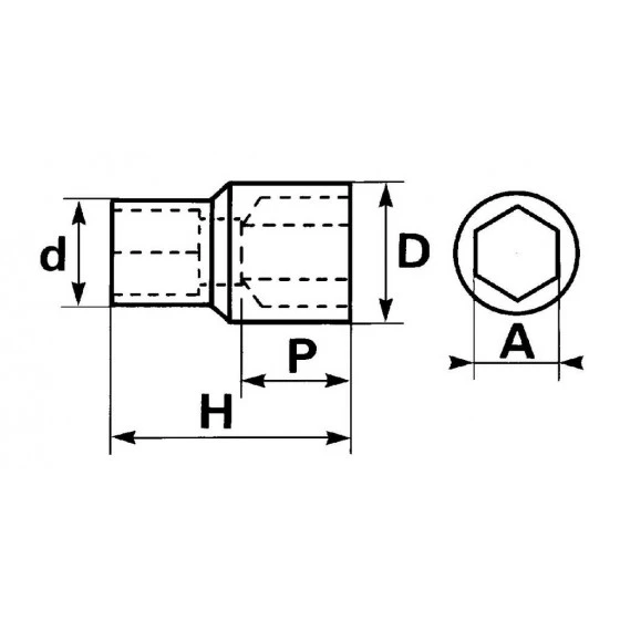 DOUILLE 1/4 6 PANS 9 MM SAM OUTILLAGE - R9 4 DOUILLE 1/4 6 PANS 9 MM SAM OUTILLAGE - R9 – Image 2