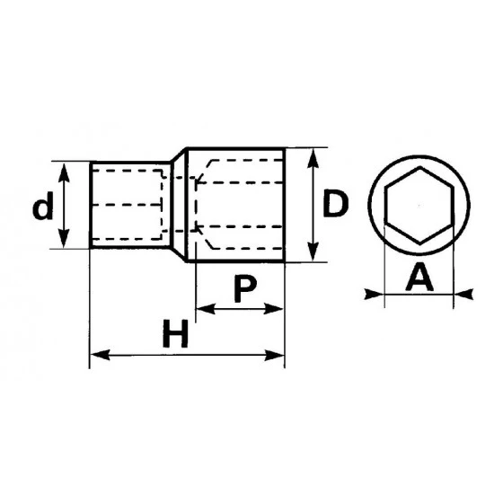 DOUILLE 1/4 6 PANS 10 MM SAM OUTILLAGE - RA10 4 DOUILLE 1/4 6 PANS 10 MM SAM OUTILLAGE - RA10 – Image 2