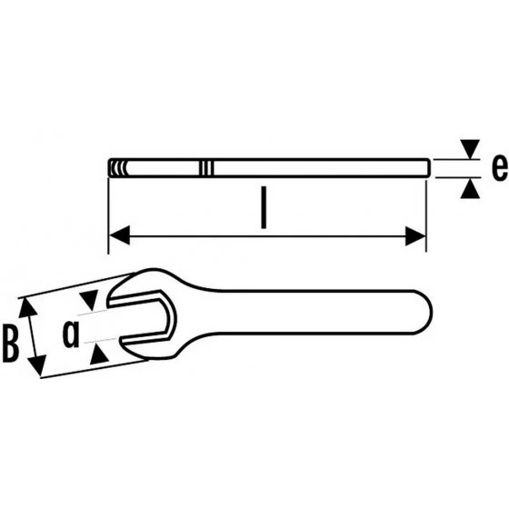 CLE A FOURCHE 1 TETE ISOLEE 11 MM SAM OUTILLAGE - Z1011 4 CLE A FOURCHE 1 TETE ISOLEE 11 MM SAM OUTILLAGE - Z1011 – Image 2