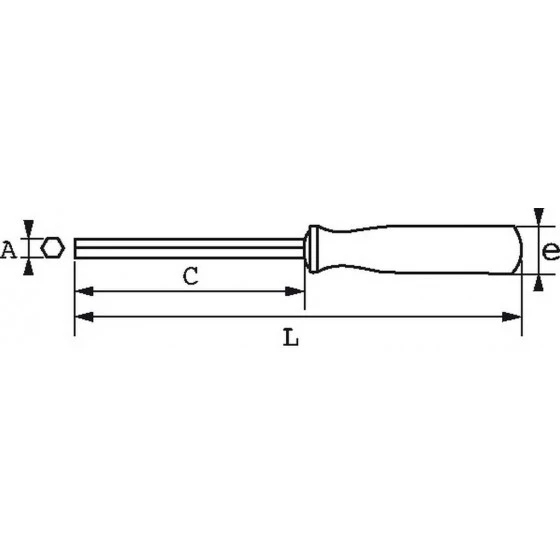 CLE A DOUILLE EMMANCHEE BIMATIERE 6 PANS 5 MM SAM OUTILLAGE - 291T5FME 4 CLE A DOUILLE EMMANCHEE BIMATIERE 6 PANS 5 MM SAM OUTILLAGE - 291T5FME – Image 2