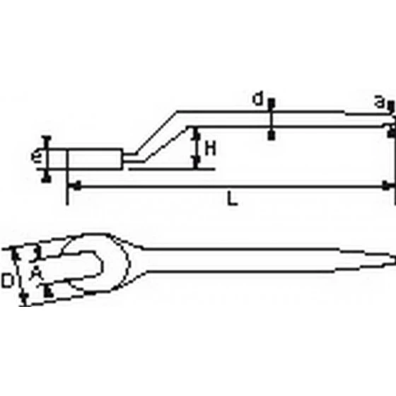 CLE A FOURCHE DE MONTEUR 19 MM SAM OUTILLAGE - 6819 4 CLE A FOURCHE DE MONTEUR 19 MM SAM OUTILLAGE - 6819 – Image 2