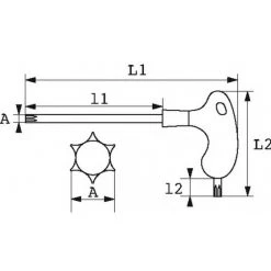 CLE MALE RESISTORX T09X131MM POIGNEE EN L SAM OUTILLAGE - 59PTX9 7 CLE MALE RESISTORX T09X131MM POIGNEE EN L SAM OUTILLAGE - 59PTX9 -Clés de serrage Soldes 2022 s cle male torx poignee 1