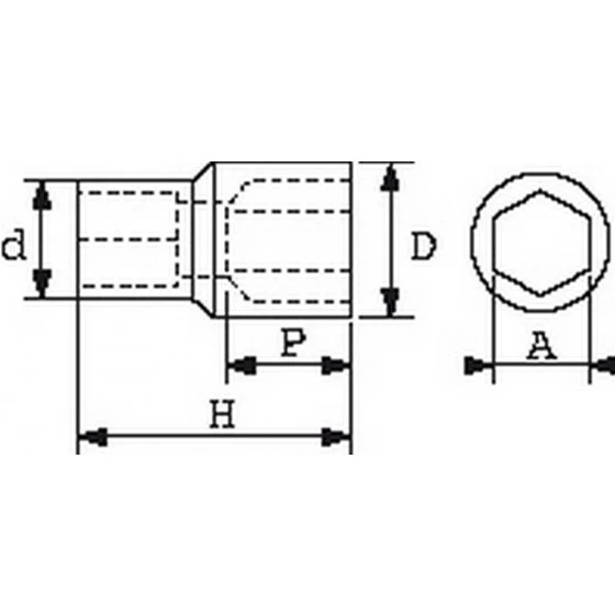 DOUILLE COURTE 3/8 SIX PANS 17 MM SAM OUTILLAGE - JH17 4 DOUILLE COURTE 3/8 SIX PANS 17 MM SAM OUTILLAGE - JH17 – Image 2